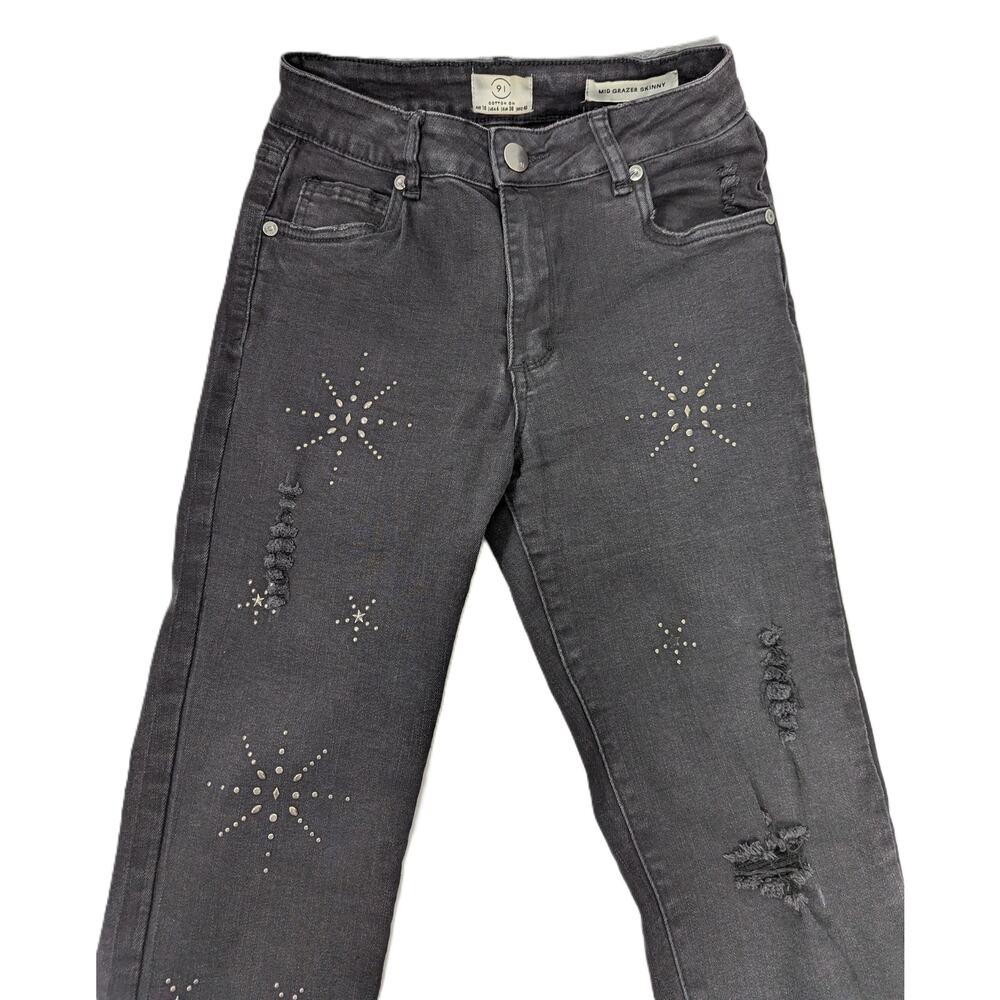 Women's 91 Cotton on Mid Gazer Skinny Jeans Black Size 6